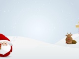 Santa Claus Snowflakes Gifts Reindeer Pointer