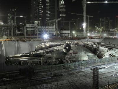 Star Wars Cityscapes Ships Millenium Falcon Constructions