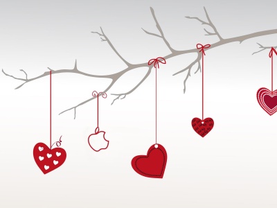 Valentines Day Hearts Branch