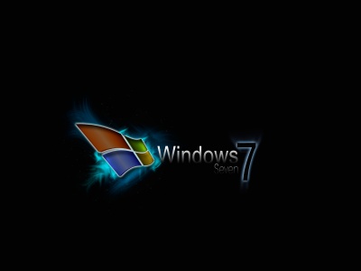 Windows 7 Seven Black Computer