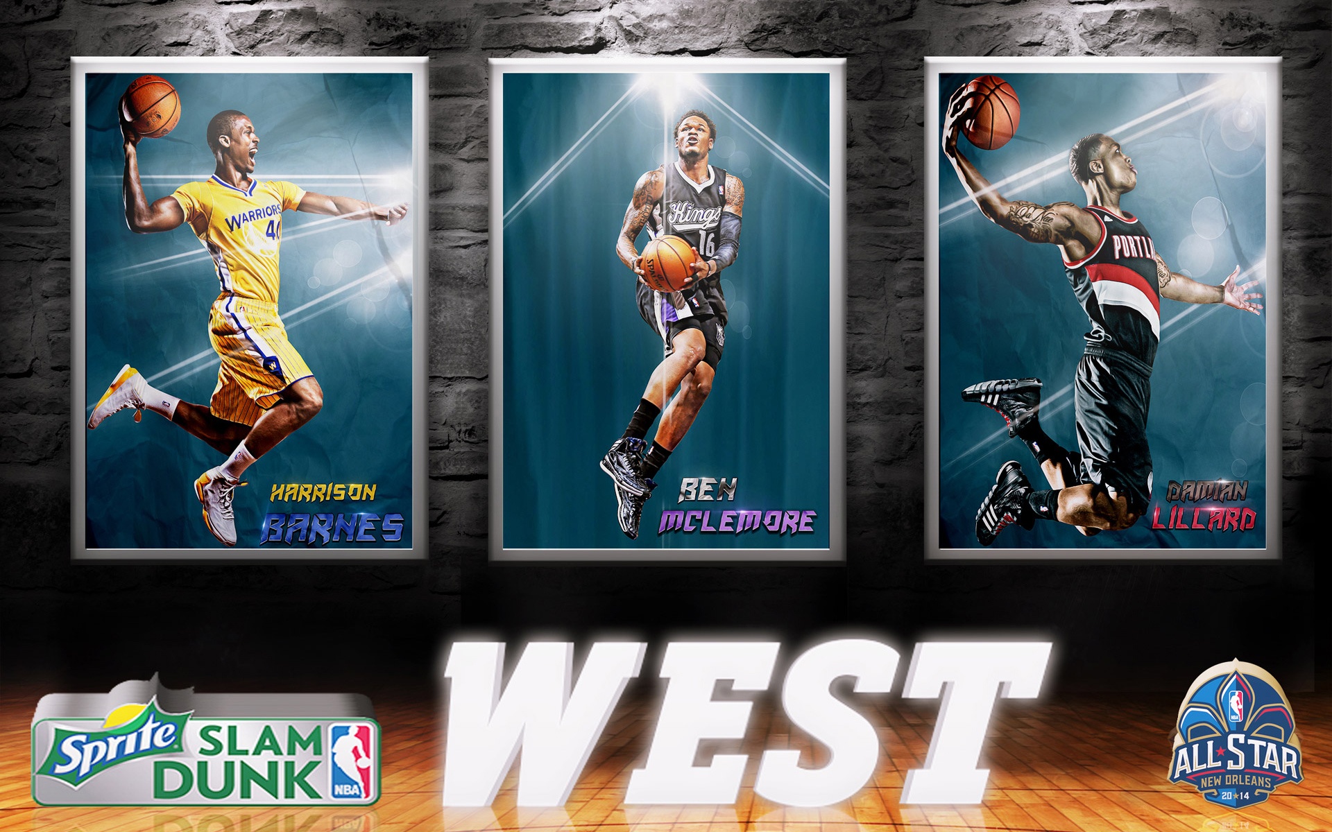 2014 NBA All Star Slam Dunk West