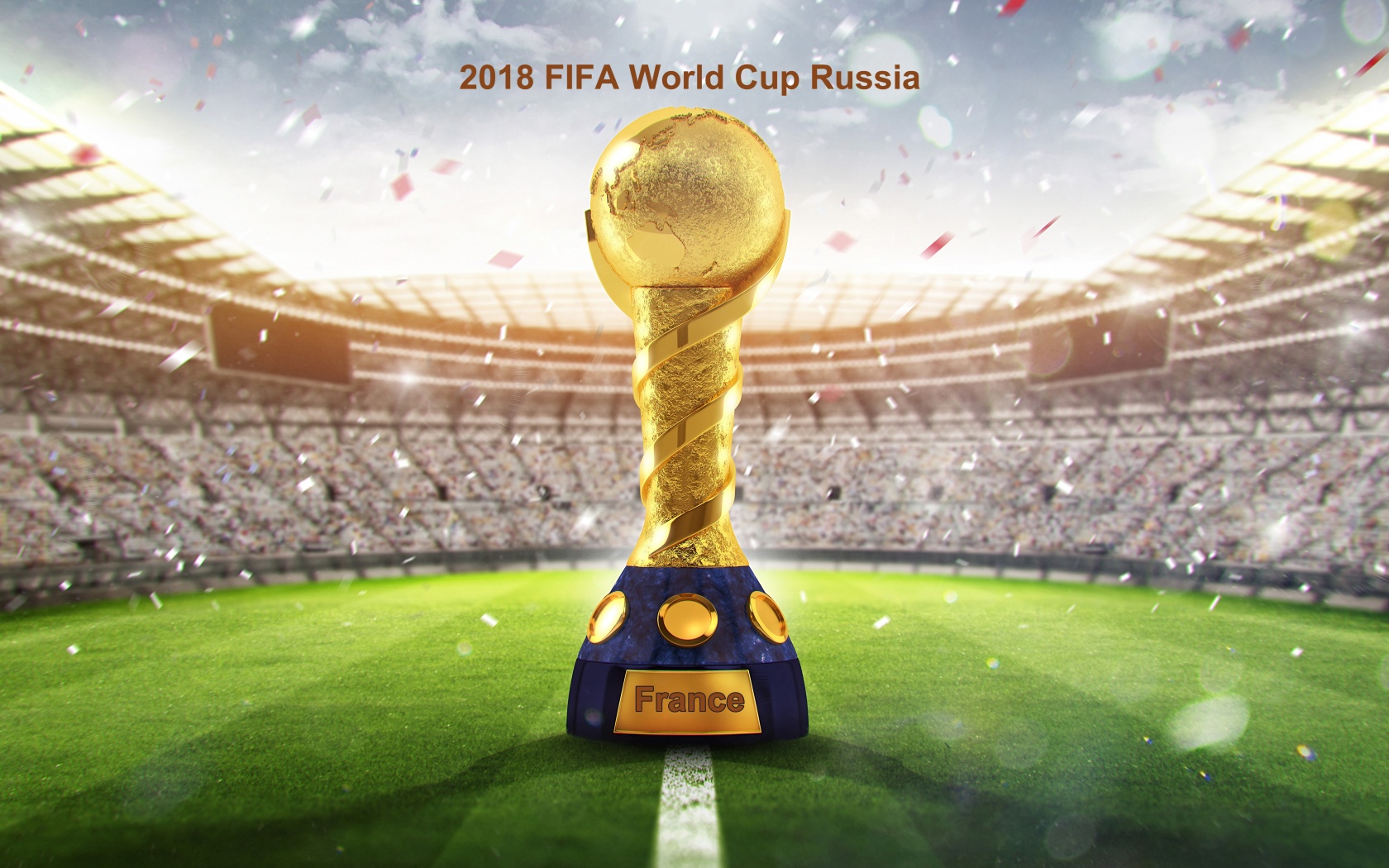 2018 Fifa Wc Russia Golden Trophy