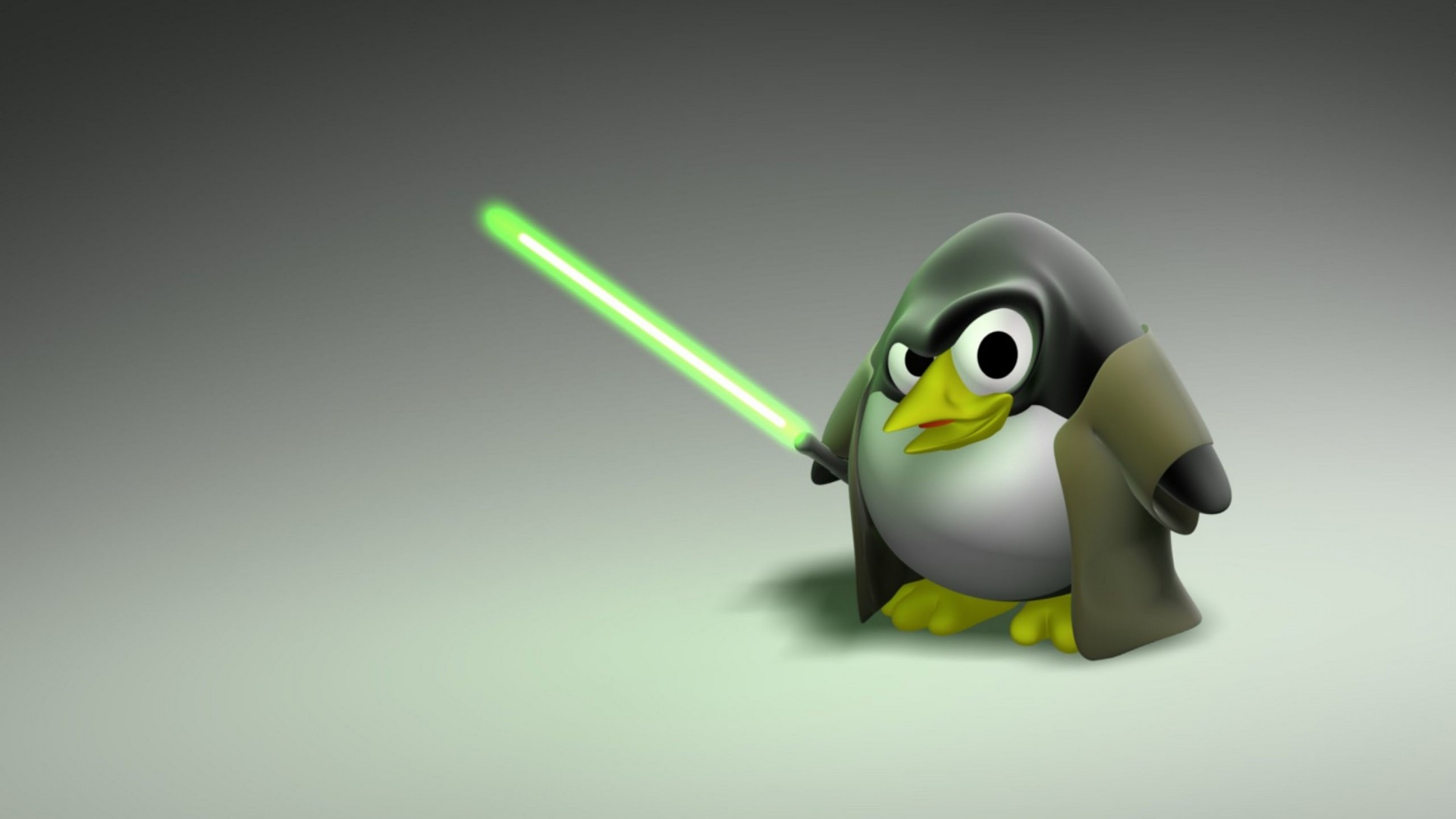 3D Penguin Jedi