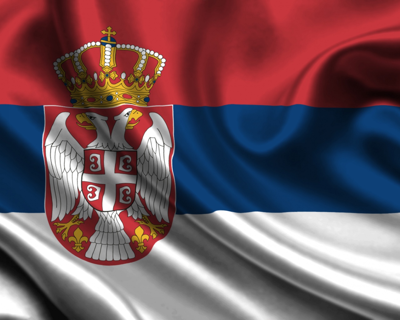3D Serbia Flag