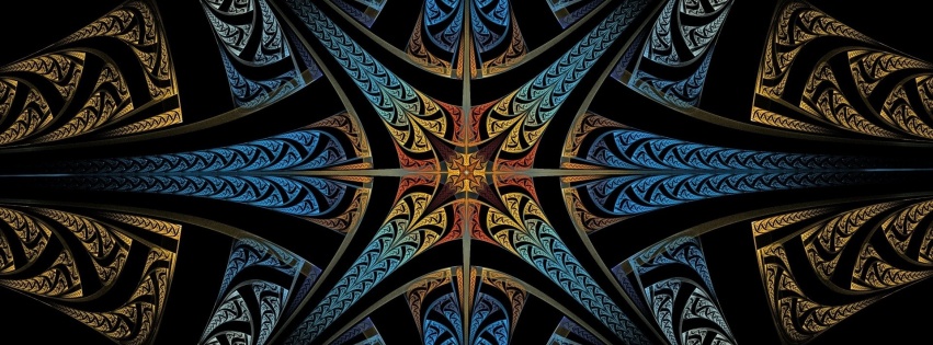 Abstract Starburs Fractal