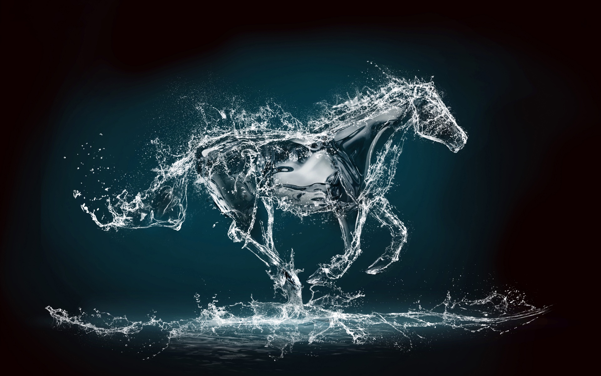 Abstract Water Horse