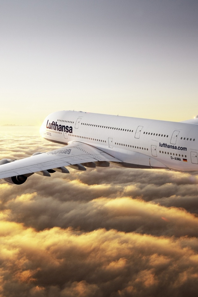 Airbus A380 Flight Clouds