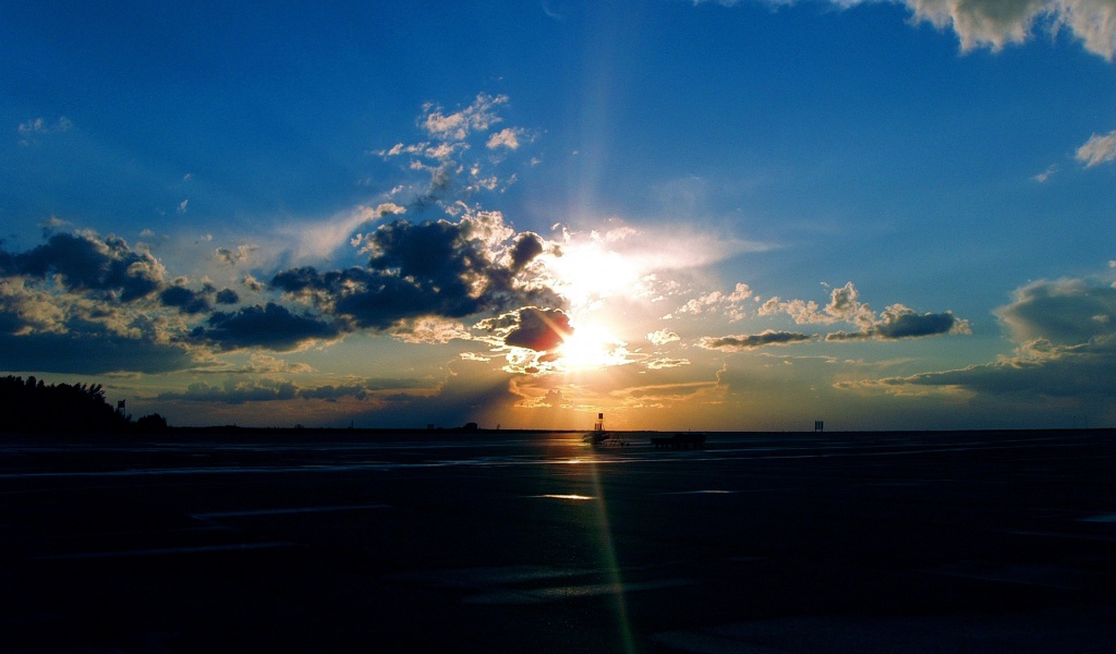 Airport Sunset Nature