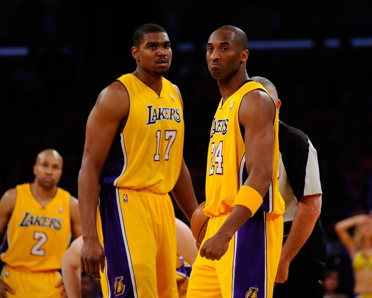 Andrew Bynum Kobe Bryant Los Angeles Lakers