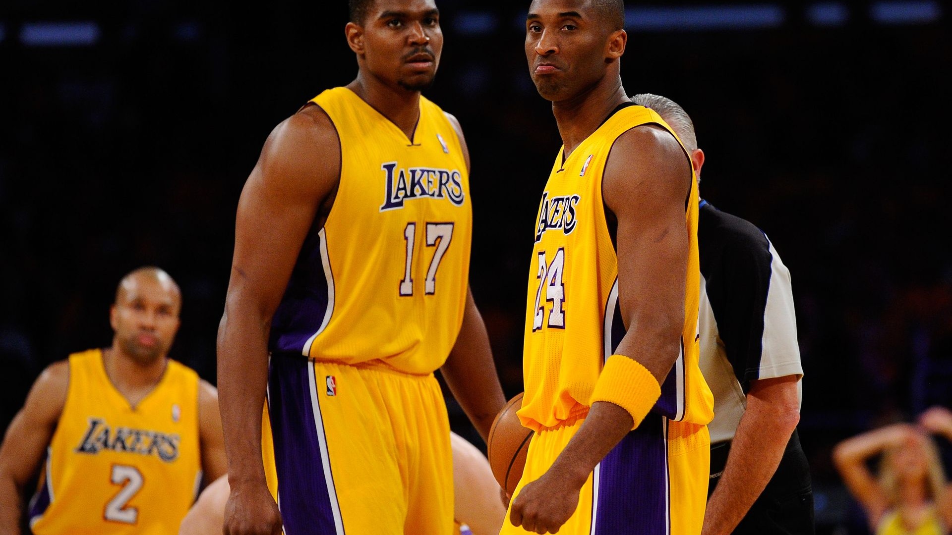 Andrew Bynum Kobe Bryant Los Angeles Lakers