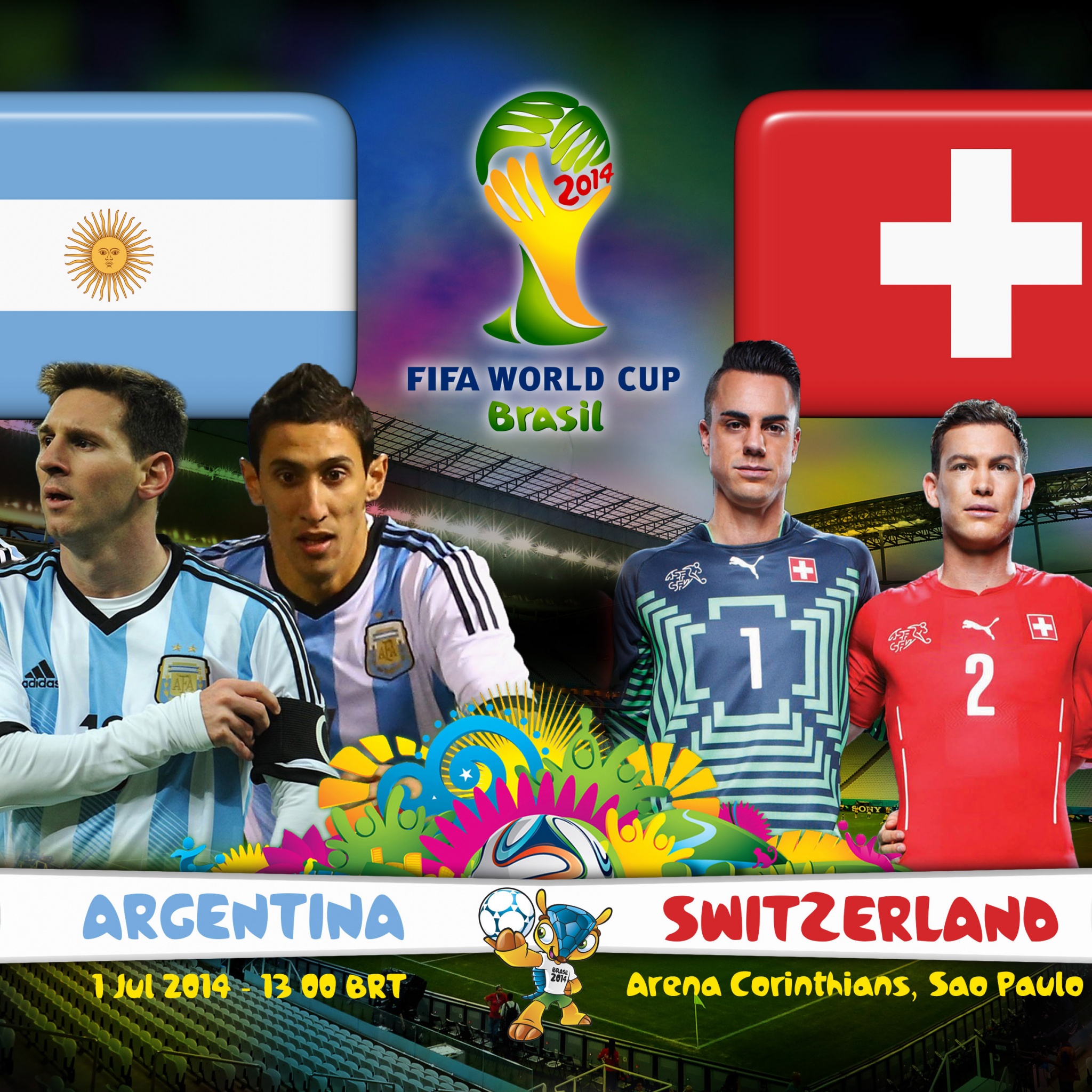 Argentina Vs Switzerland 2014 WC