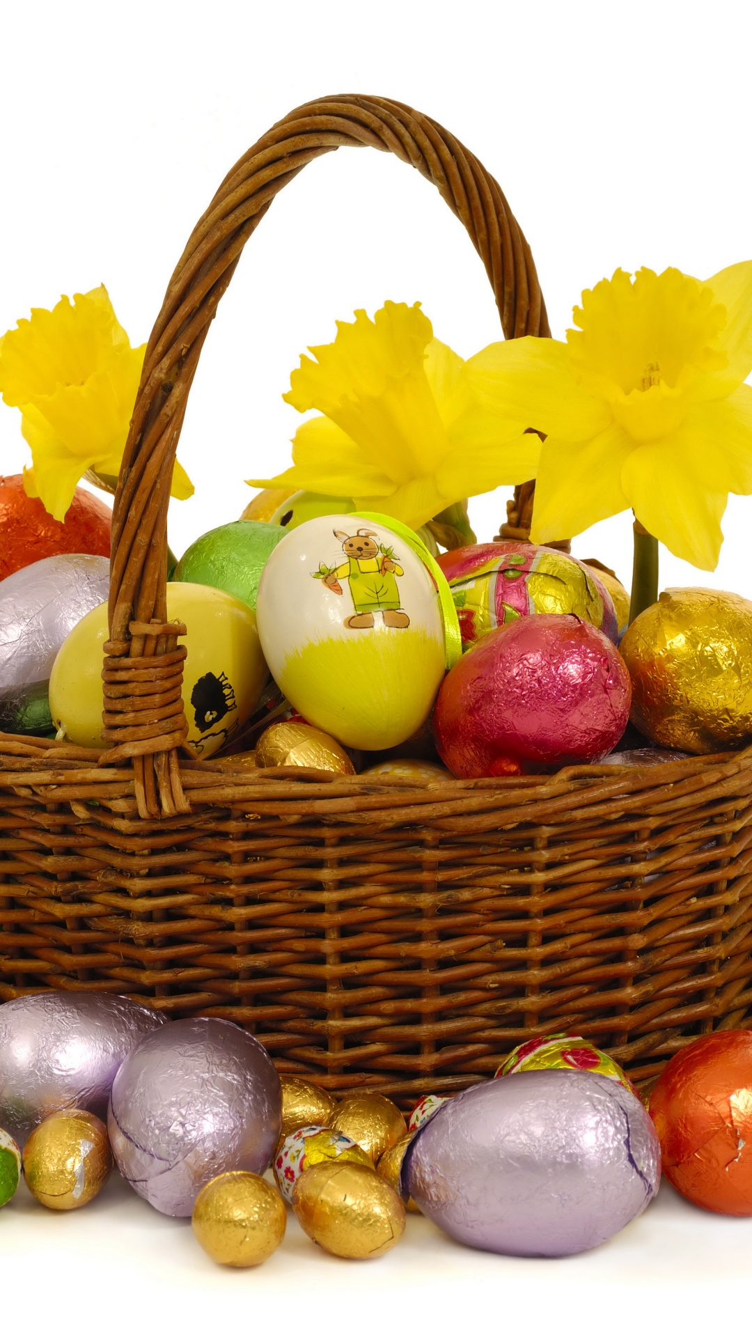 Basket With Easter Eggs