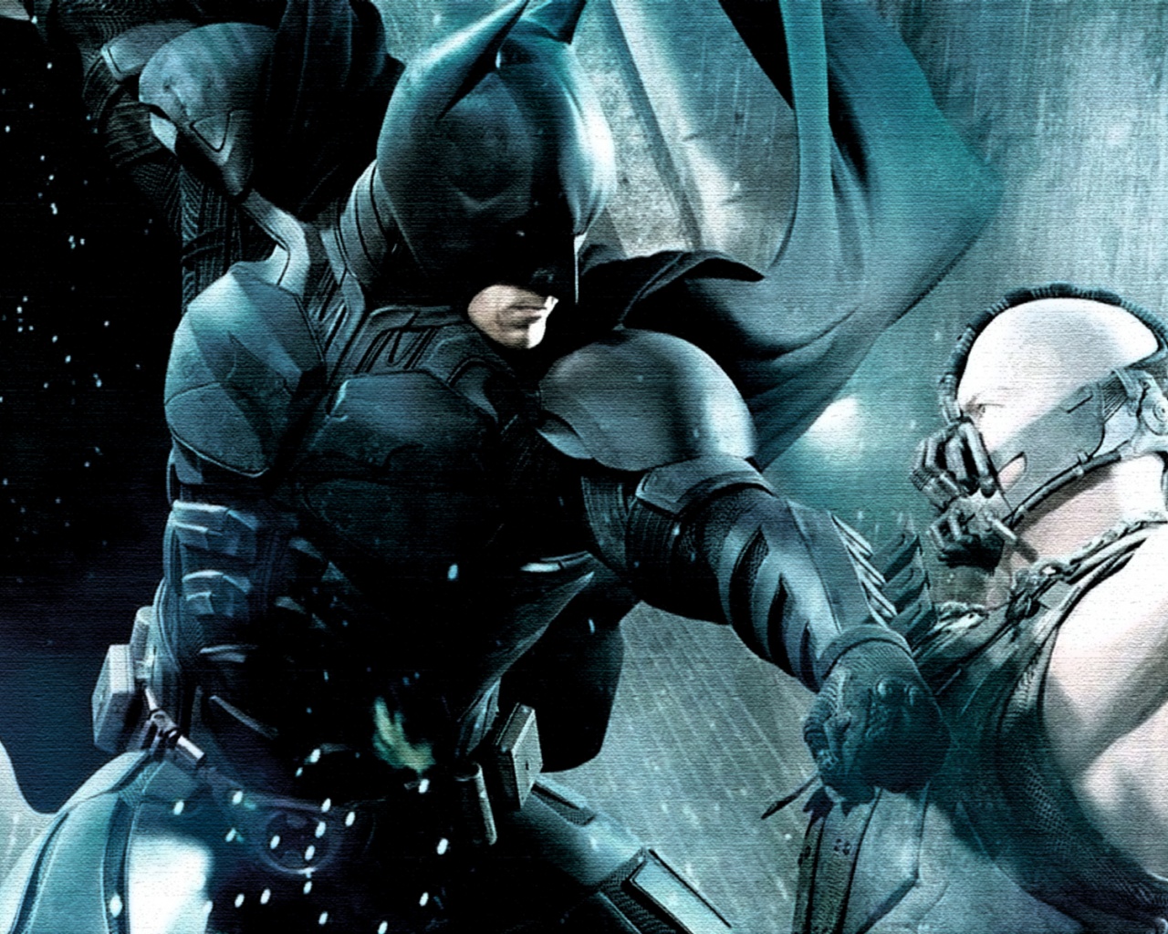 Batman And Bane Fight