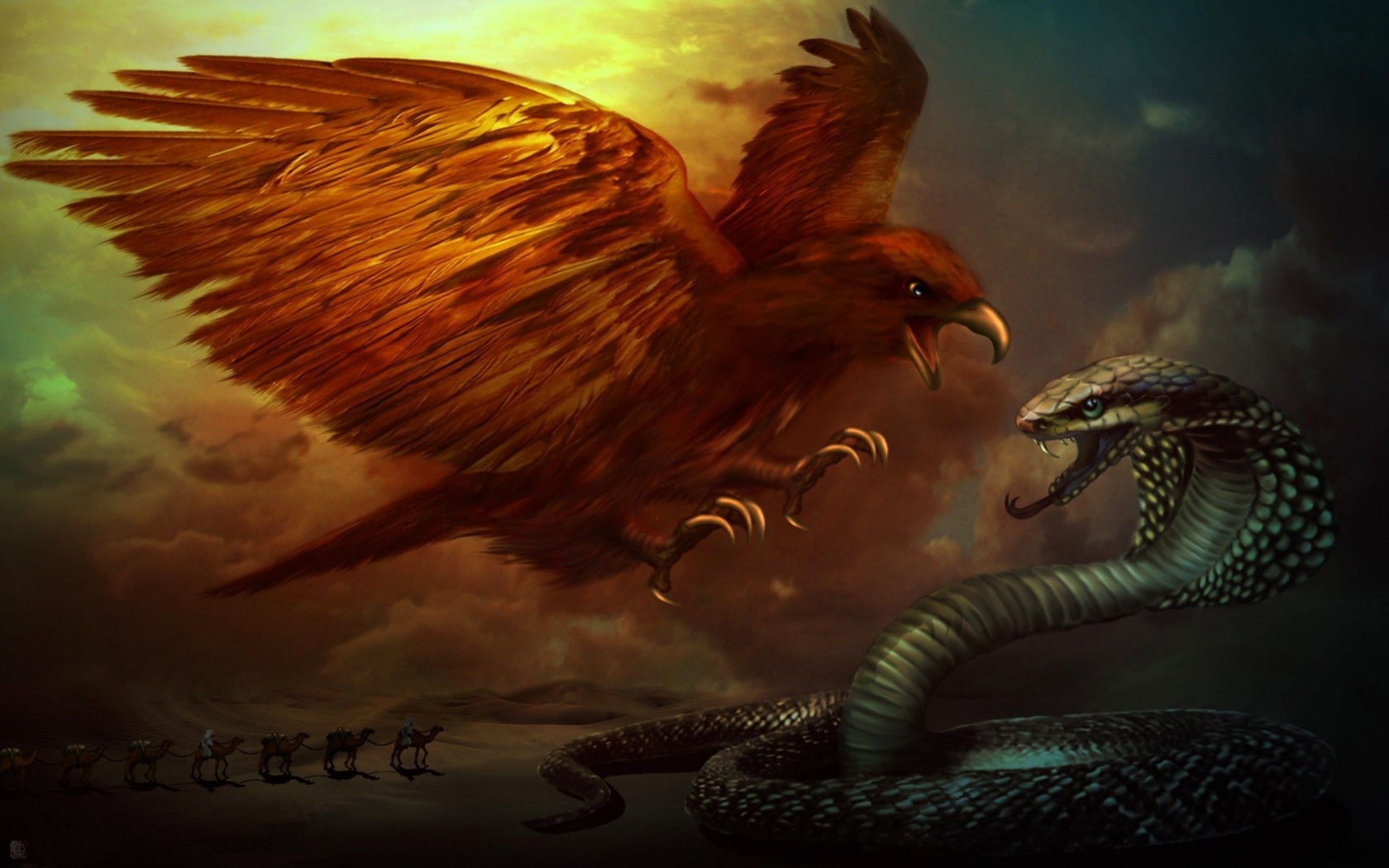 Battle Of Eagle And Cobra