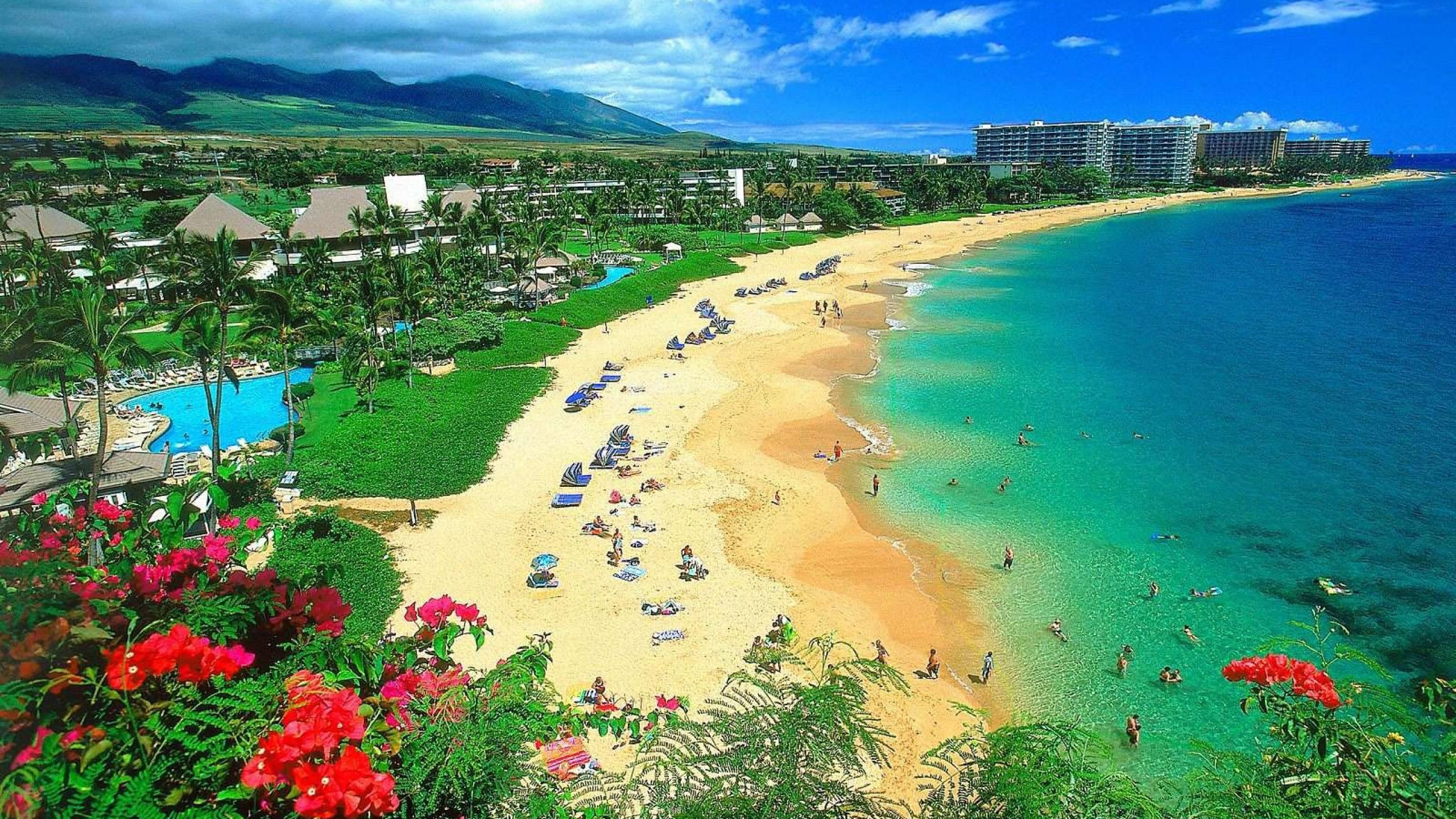Beautiful Scenery Kaanapali Beach Maui Hawaii Archipelago United States World