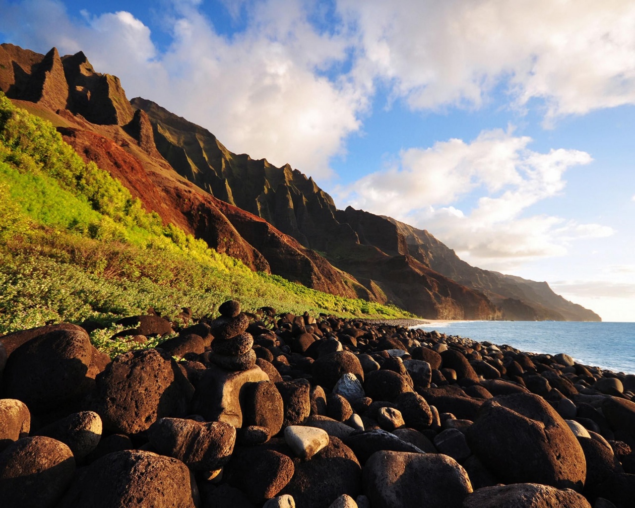 Beautiful Scenery Kauai Na Pali Coast Tropical Island Hawaii United States World