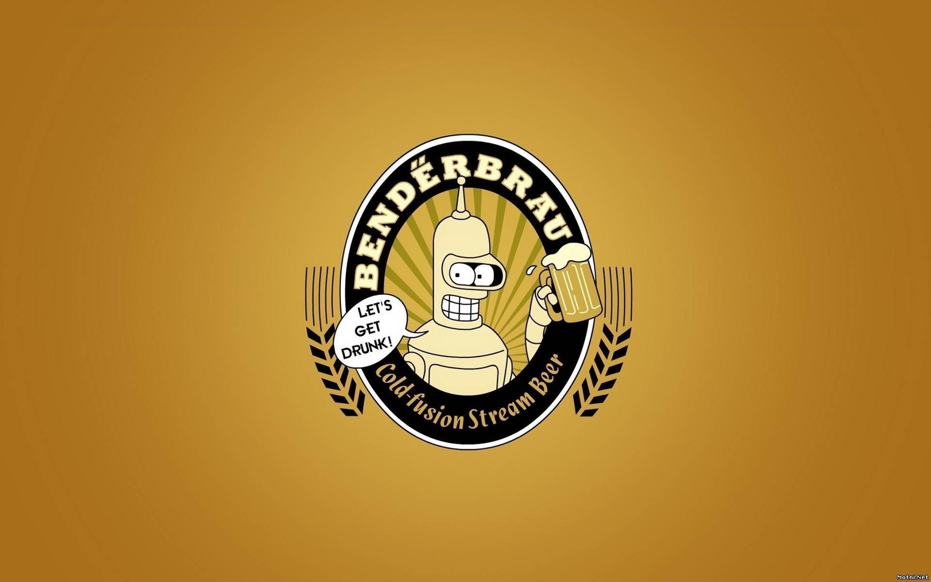 Beers Futurama Bender Minimalistic Funny