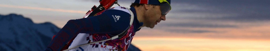 Biathlete On The Track In Sochi 2014