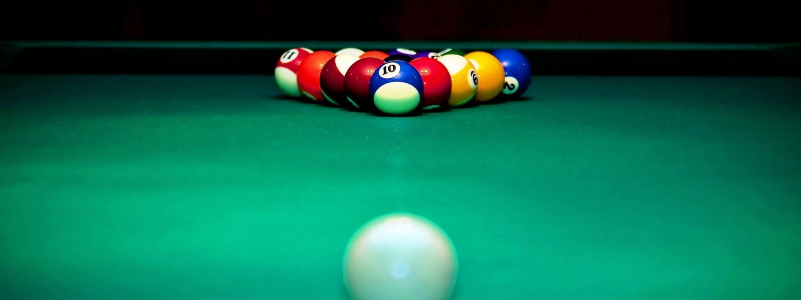 Billiard Table And Balls