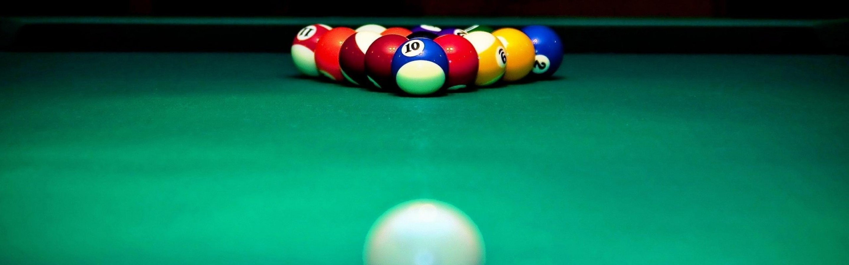 Billiard Table And Balls