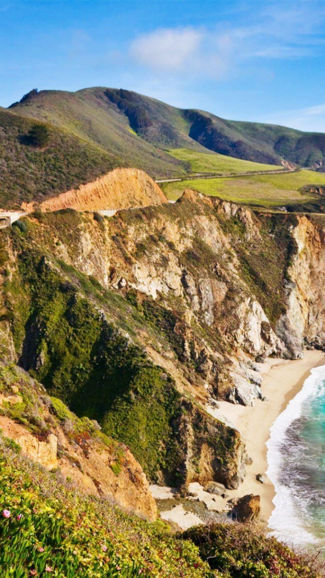 Bixby Bridge Big Sur California Beach Nature Landscapes