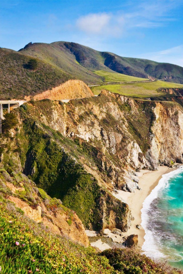 Bixby Bridge Big Sur California Beach Nature Landscapes