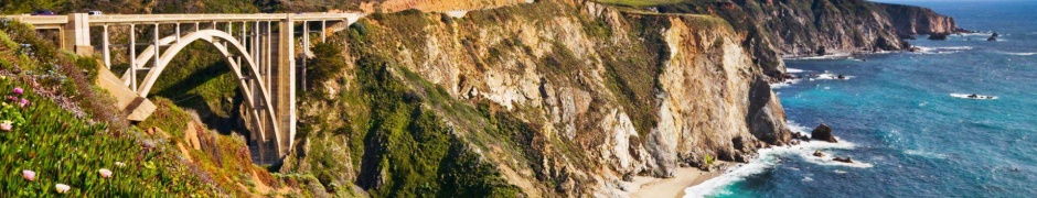 Bixby Bridge Big Sur California Beach Nature Landscapes