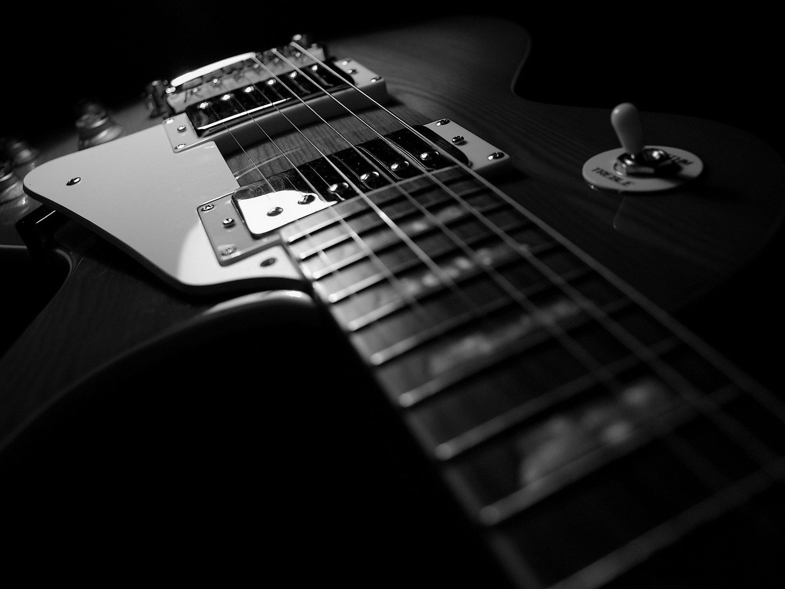 Black And White Guitar