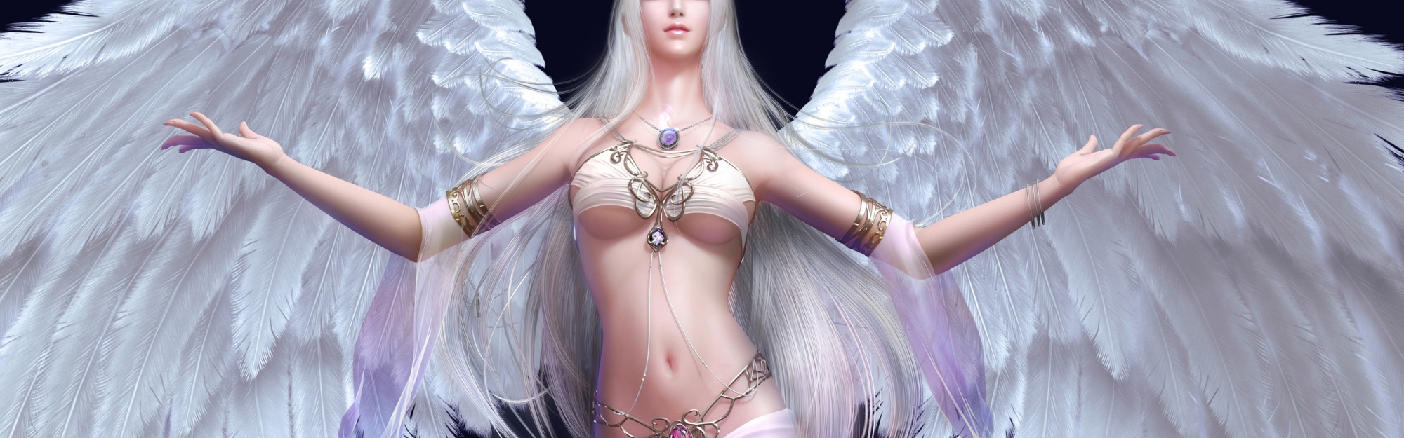 Blonde Wings Fantasy Forsaken World