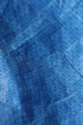 Blue Plastic Faux Alligator Skin Texture