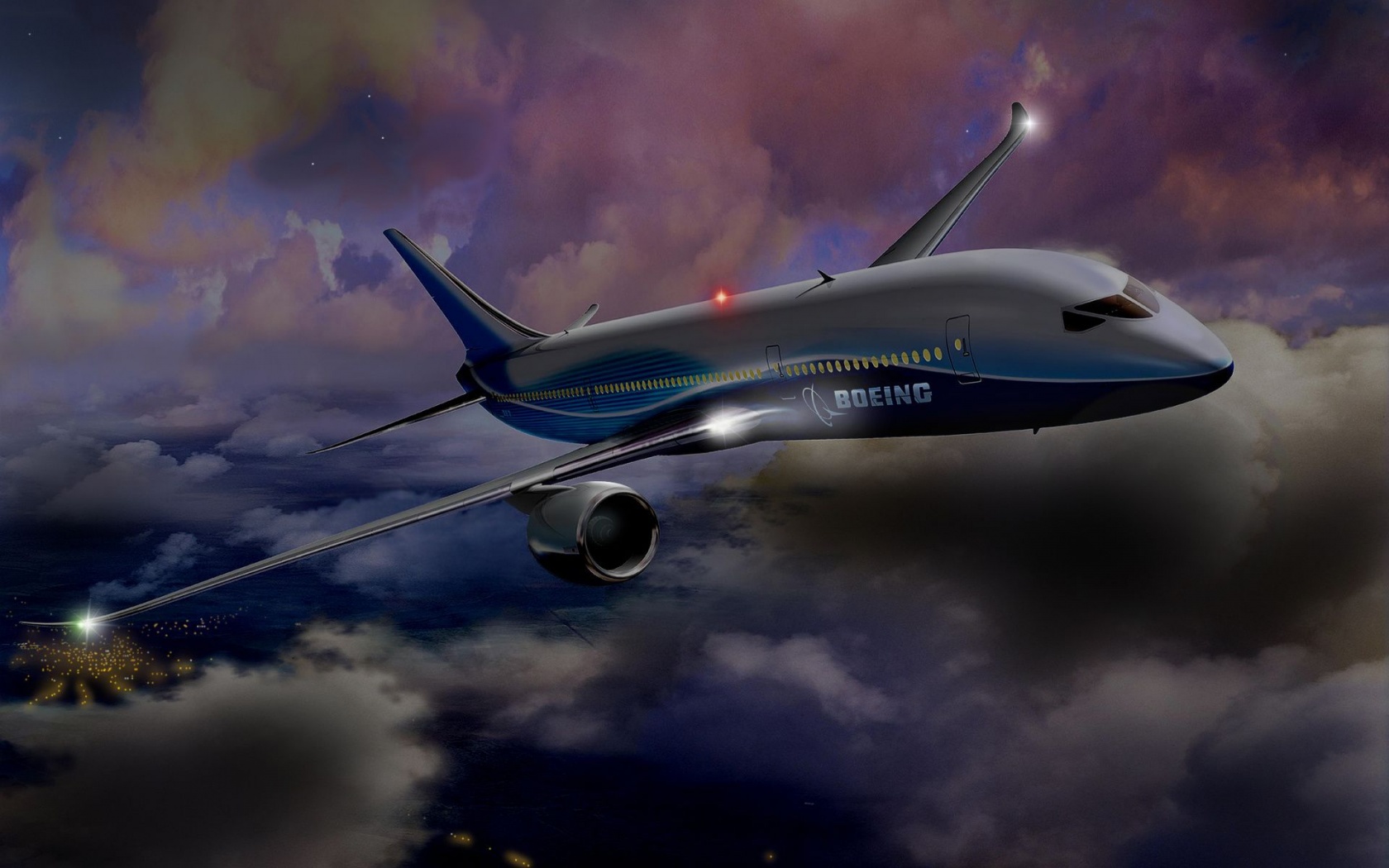 Boeing Night Flight