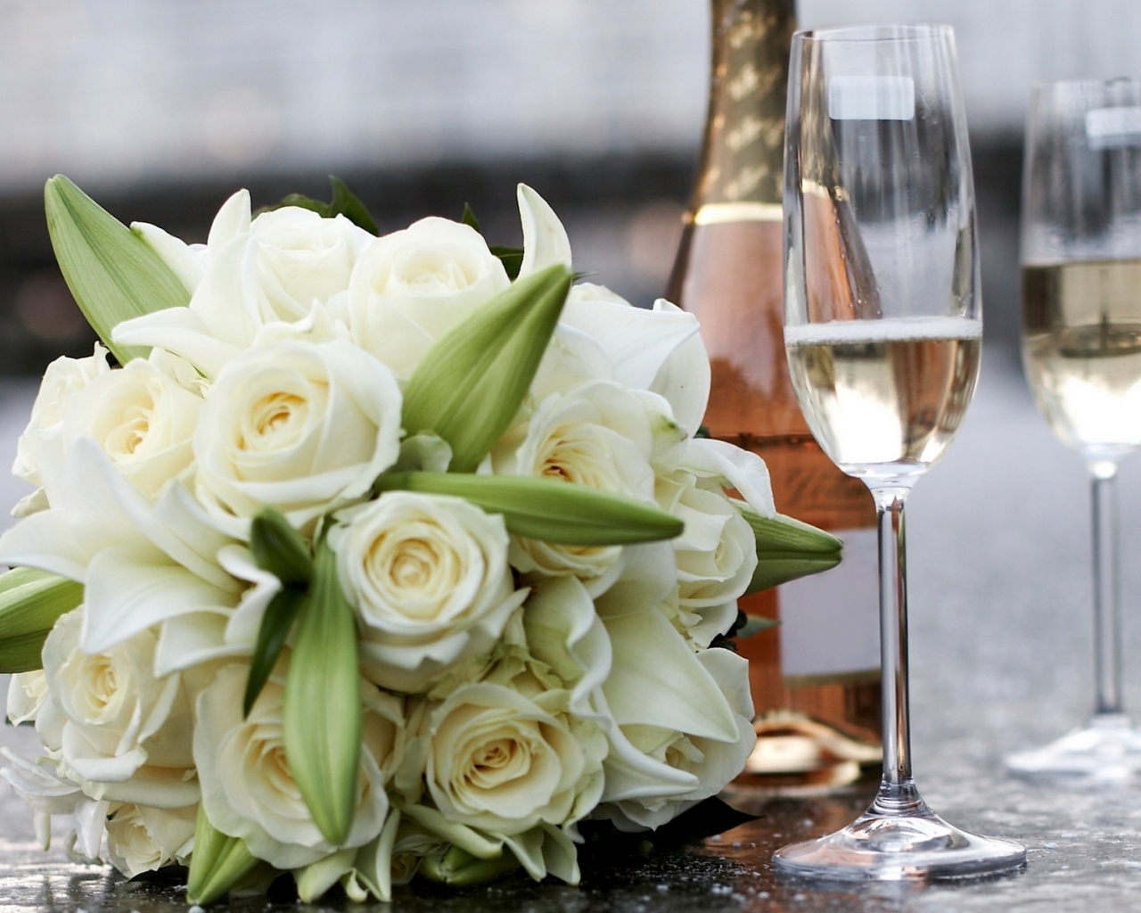 Bouquet Of The Bride Champagne Wine