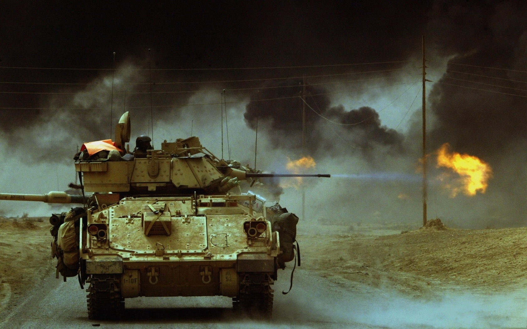 Bradley Tanks Fire Iraq