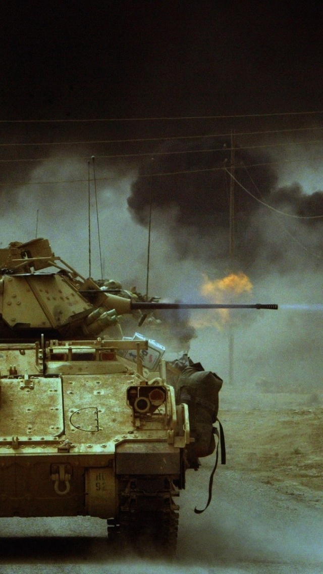 Bradley Tanks Fire Iraq