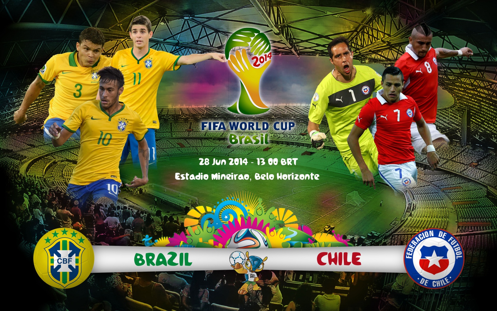 Brazil Vs Chile World Cup 2014