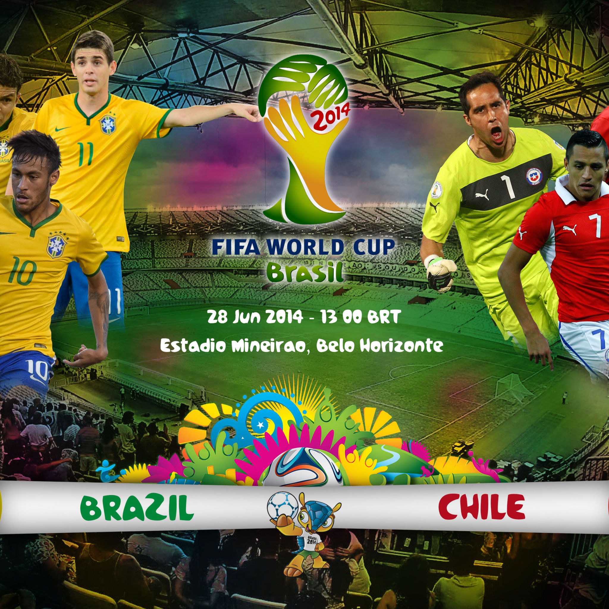 Brazil Vs Chile World Cup 2014