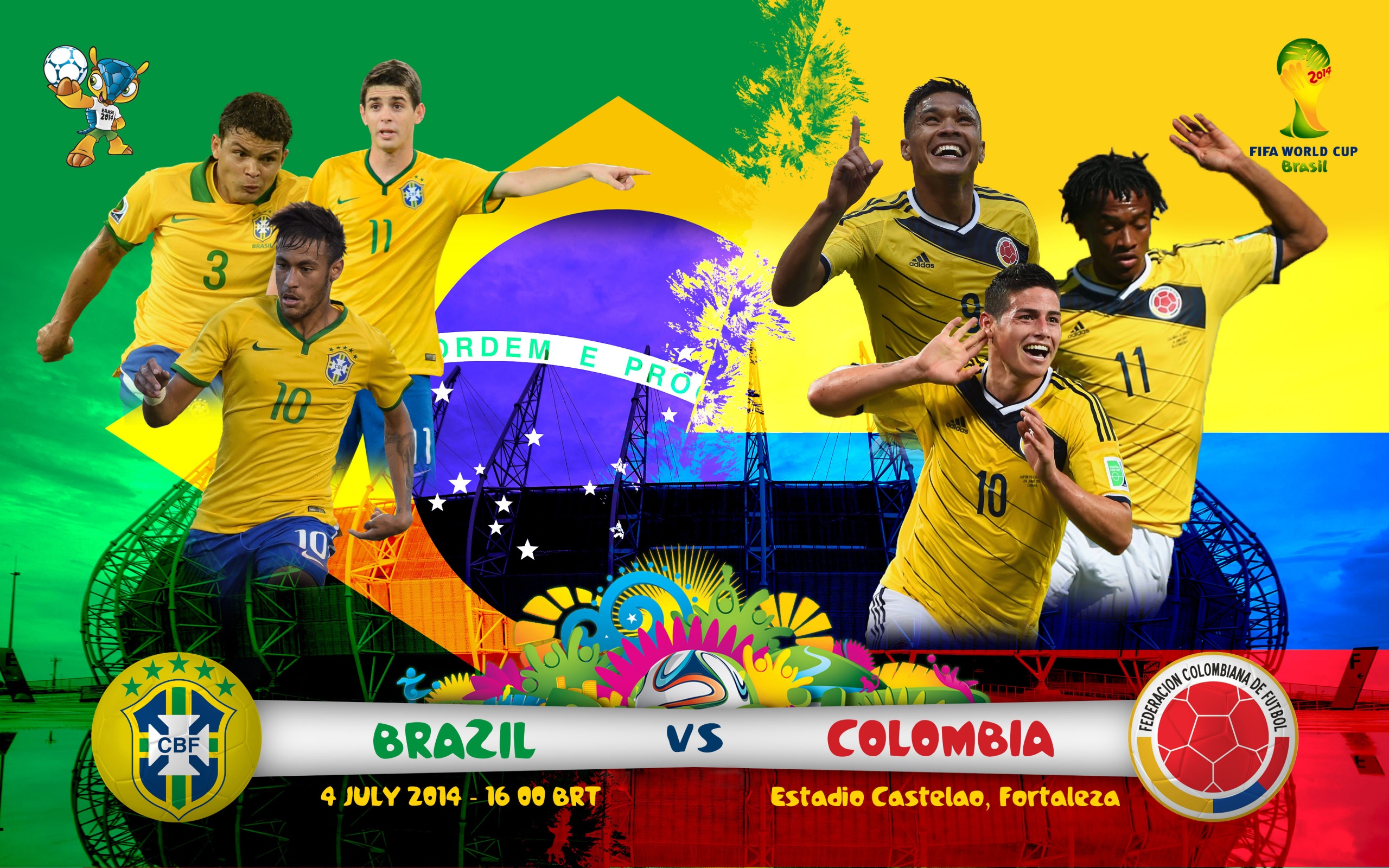 Brazil Vs Colombia Quarter Finals
