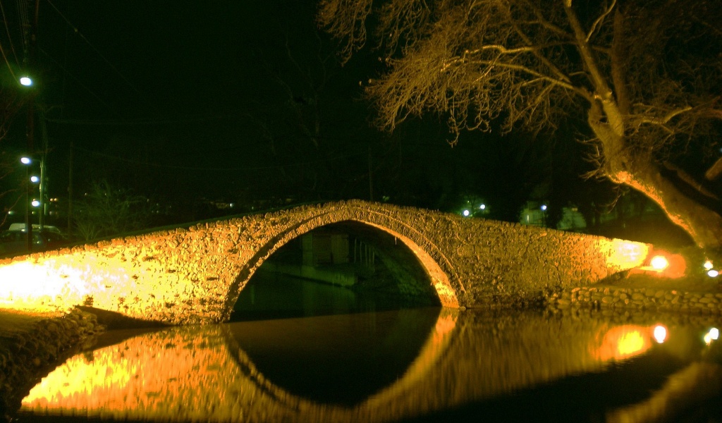 Bridge In Edessa Pella Makedonia Thraki Greece