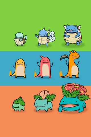 Bulbasaur Charmander And Squirtle