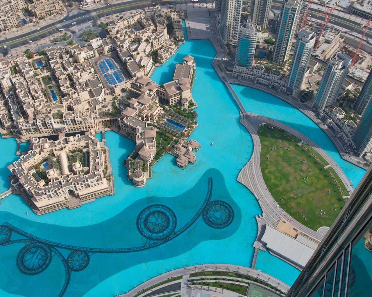 Burj Khalifa Dubai Uae Water Pool