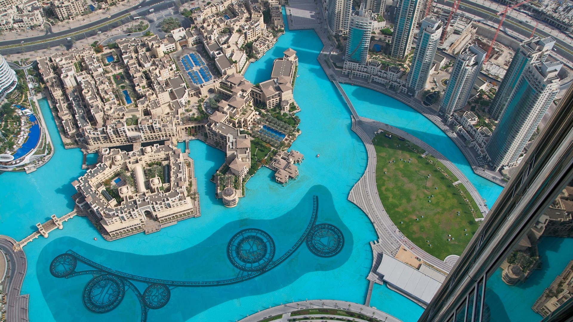 Burj Khalifa Dubai Uae Water Pool