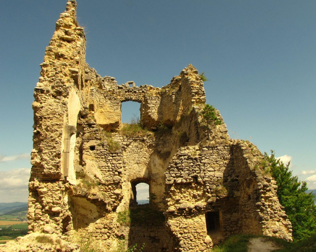 Castle Of Lietava Ruins Zilina Zilina Region Slovakia