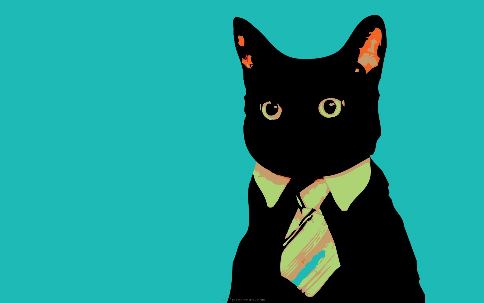 Cats Animals Vector Tie Business Business Cat