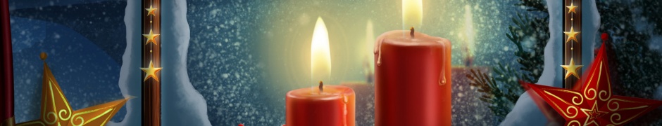 Christmas Candles And Ornaments