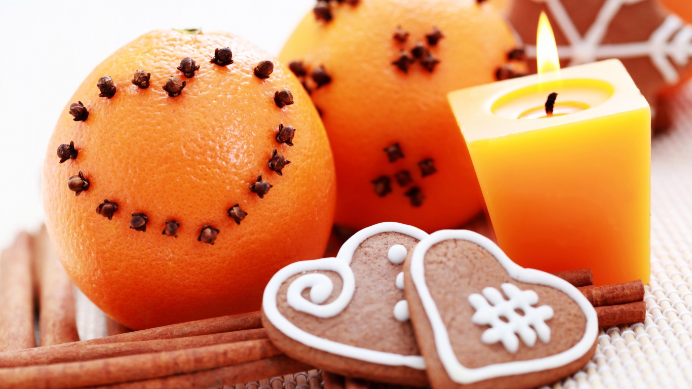 Christmas Cookies Orange Fruit