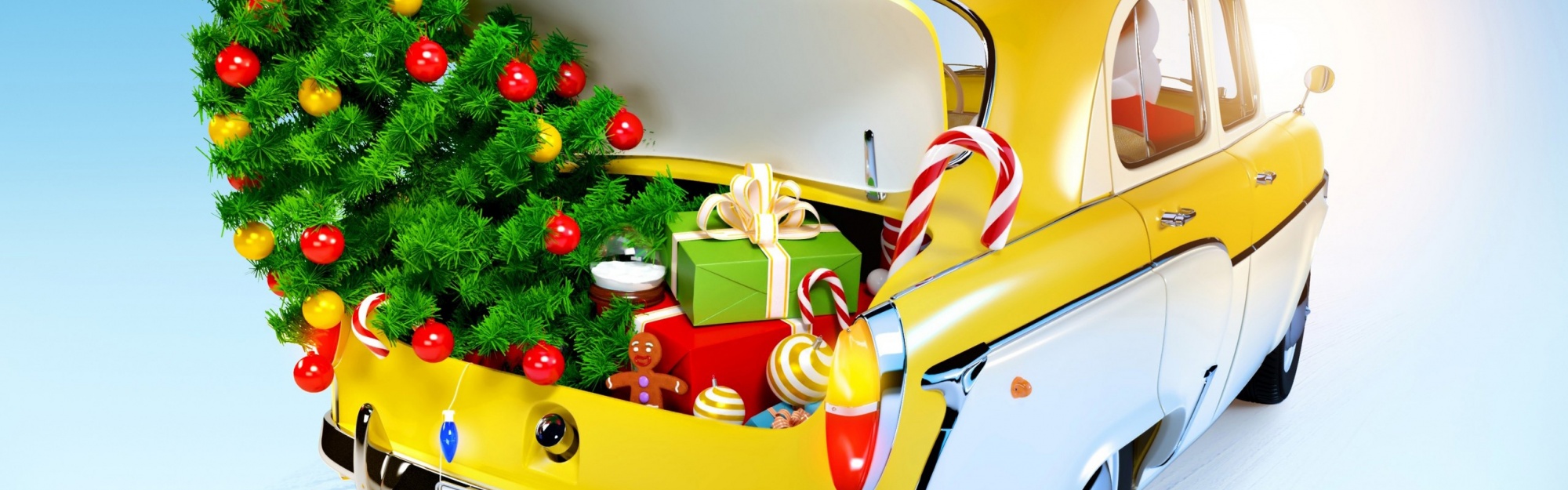 Christmas Gifts In Trunk Of Car