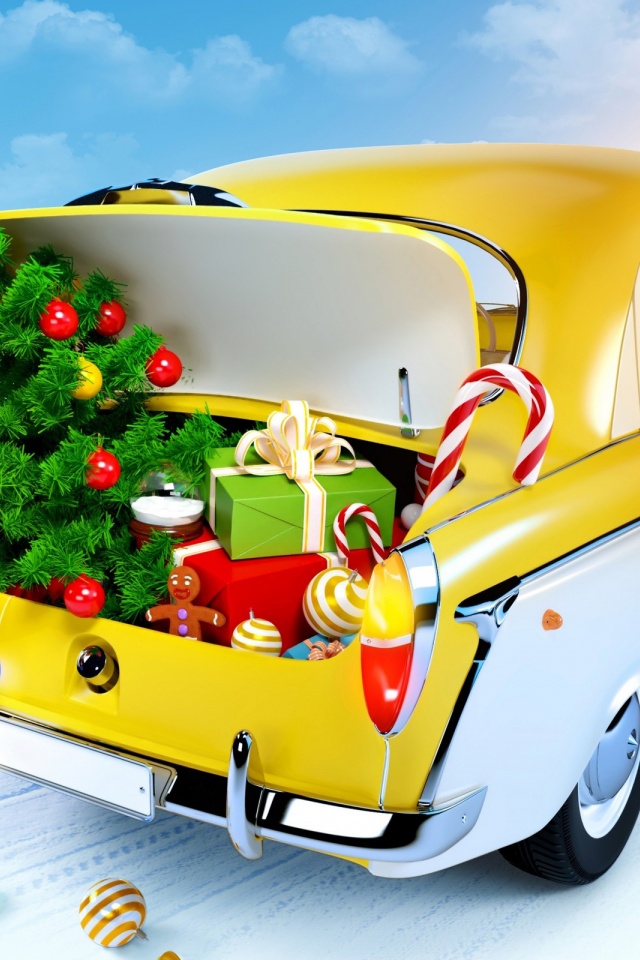 Christmas Gifts In Trunk Of Car