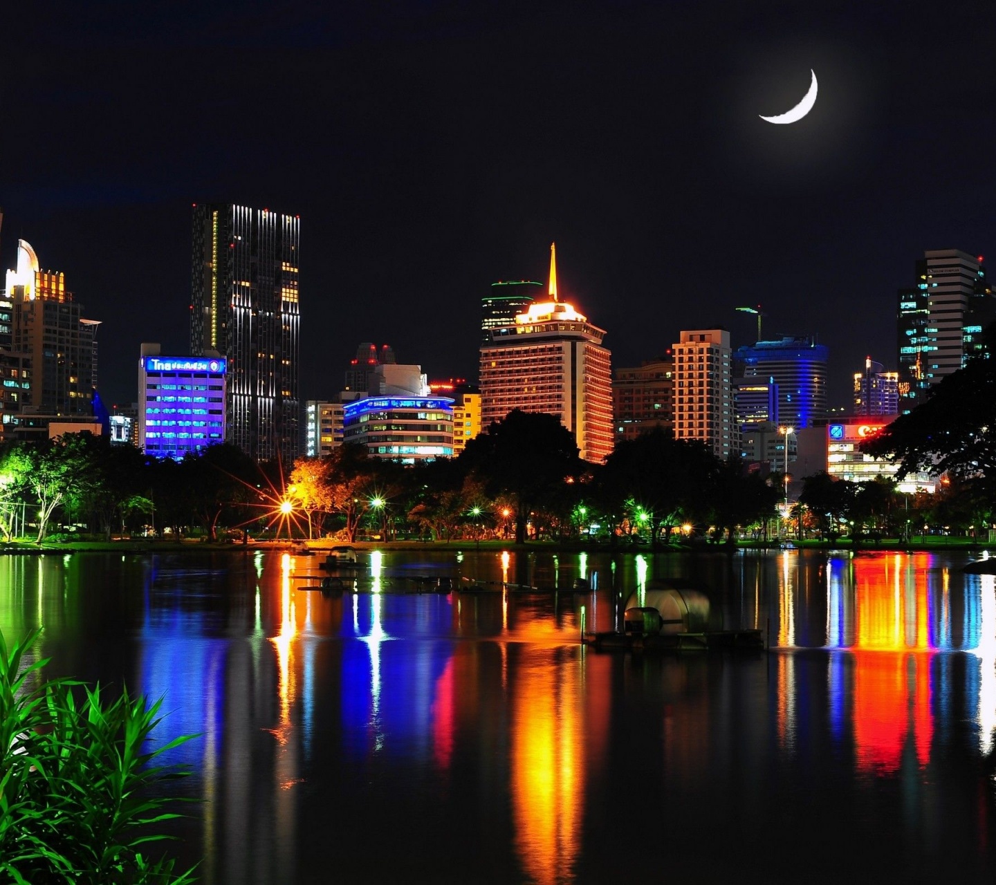 Cityscapes Night World Architecture Photography Skyscrapers Rivers Bangkok