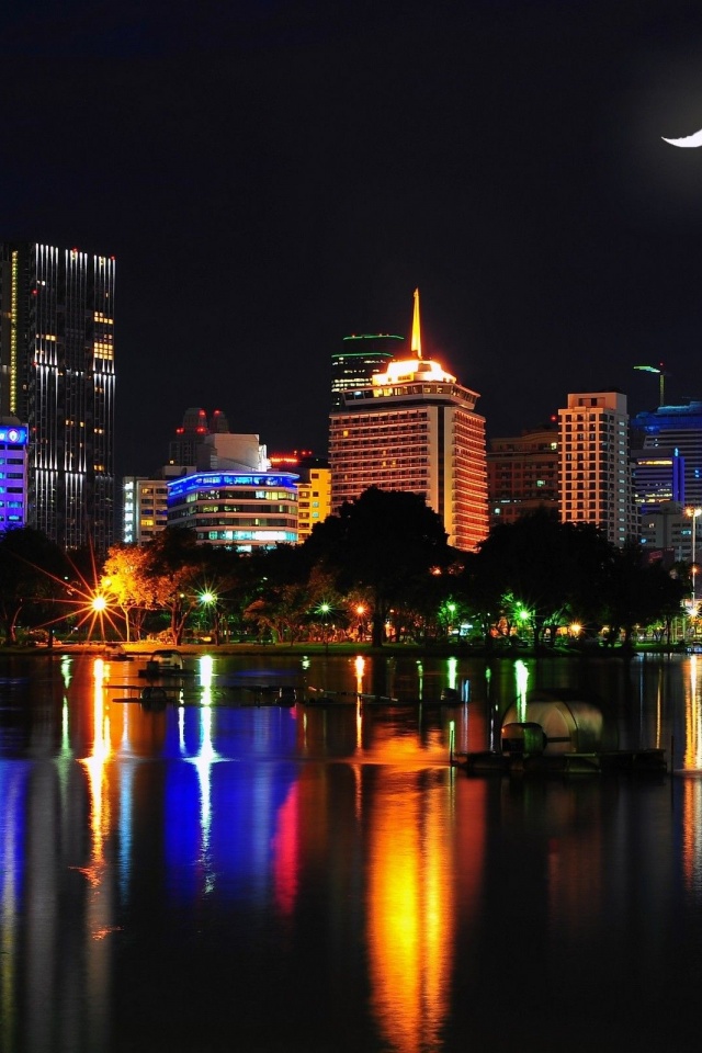 Cityscapes Night World Architecture Photography Skyscrapers Rivers Bangkok