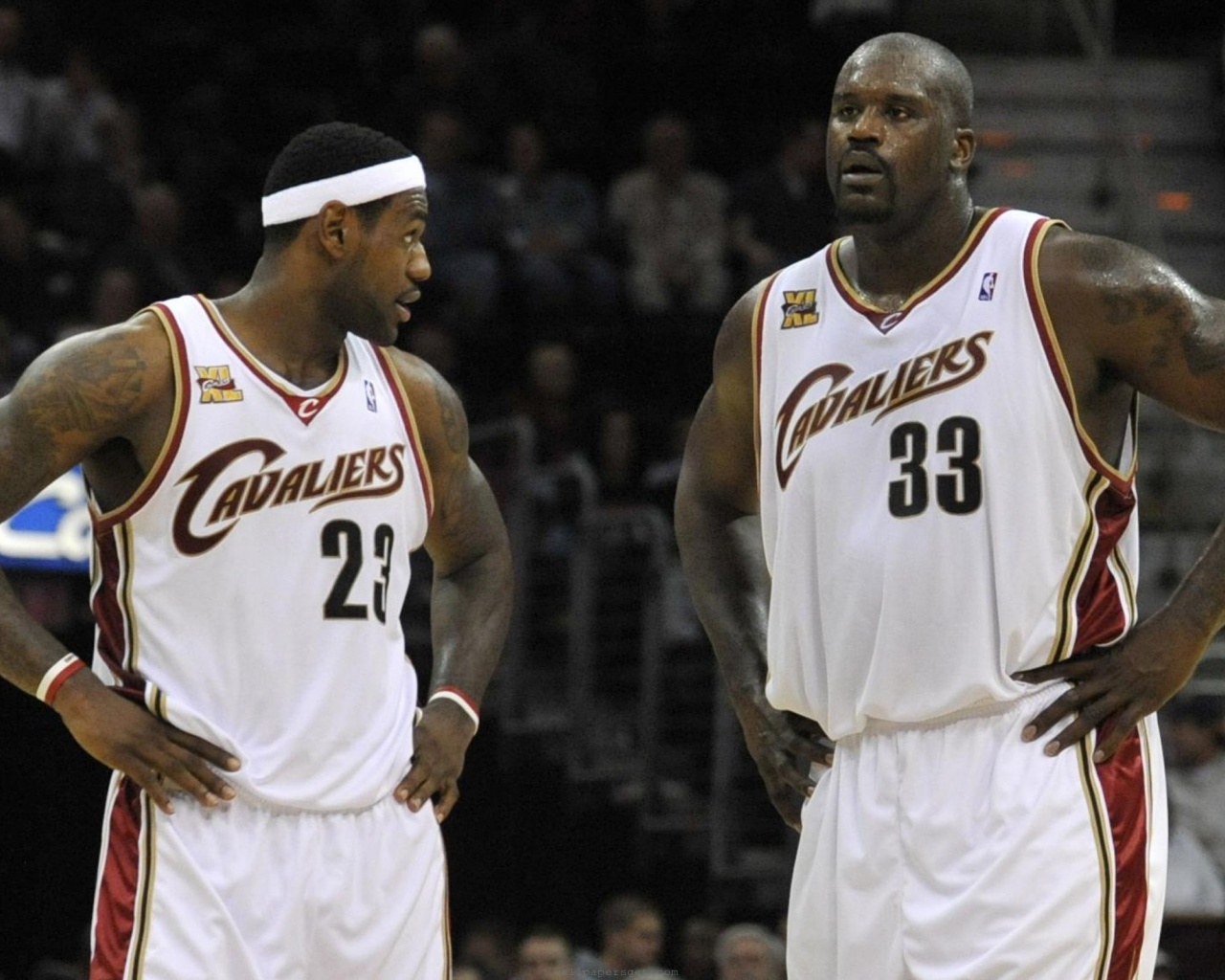 Cleveland Cavaliers Nba American Basketball Lebron James Shaquille O Neal